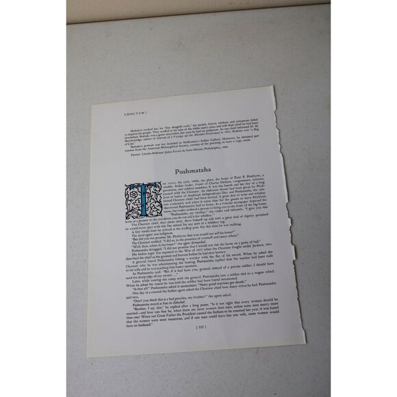 Native American Indian Print Shahaka Big White Mandan Chief 91300 - Picture 4 of 4